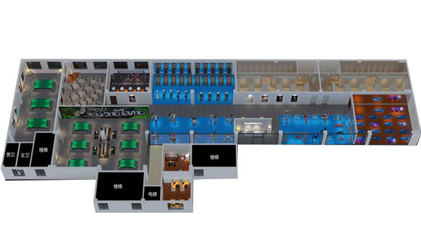 1200平方健身房配置方案-广西今年会jinnianhui体育健身器材有限公司