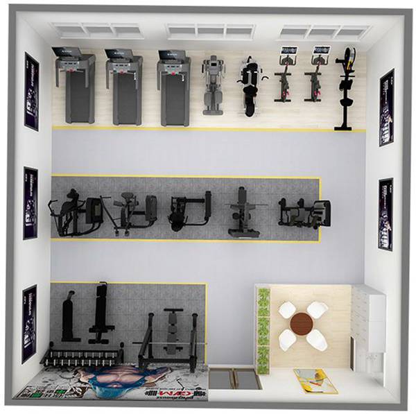 100平方健身房配置方案-广西今年会jinnianhui体育健身器材有限公司